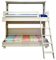 Newport style Bunk Bed in Paint Grade wood with an Alabaster finish.