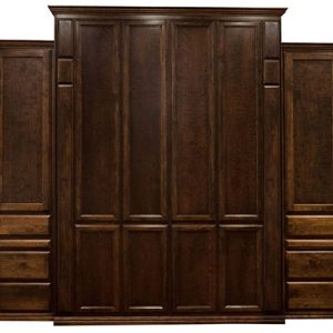 Price as shown $7,093, price includes Queen size Brittany II Wall Bed in Cherry Wood / Grand Harbor finish, LED Black Wallbed Lights, 18" Left Three Drawer side cabinet with Upper Door and Slide Out Night Table, 18" Right Three Drawer side cabinet with Upper Door and Slide Out Night Table. Shipping Sale! For a limited time, Wilding Wallbeds will pay up to $400 of your shipping.