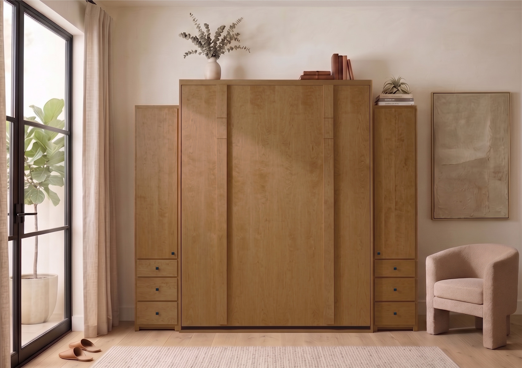 Edge Wall Bed maple english manor