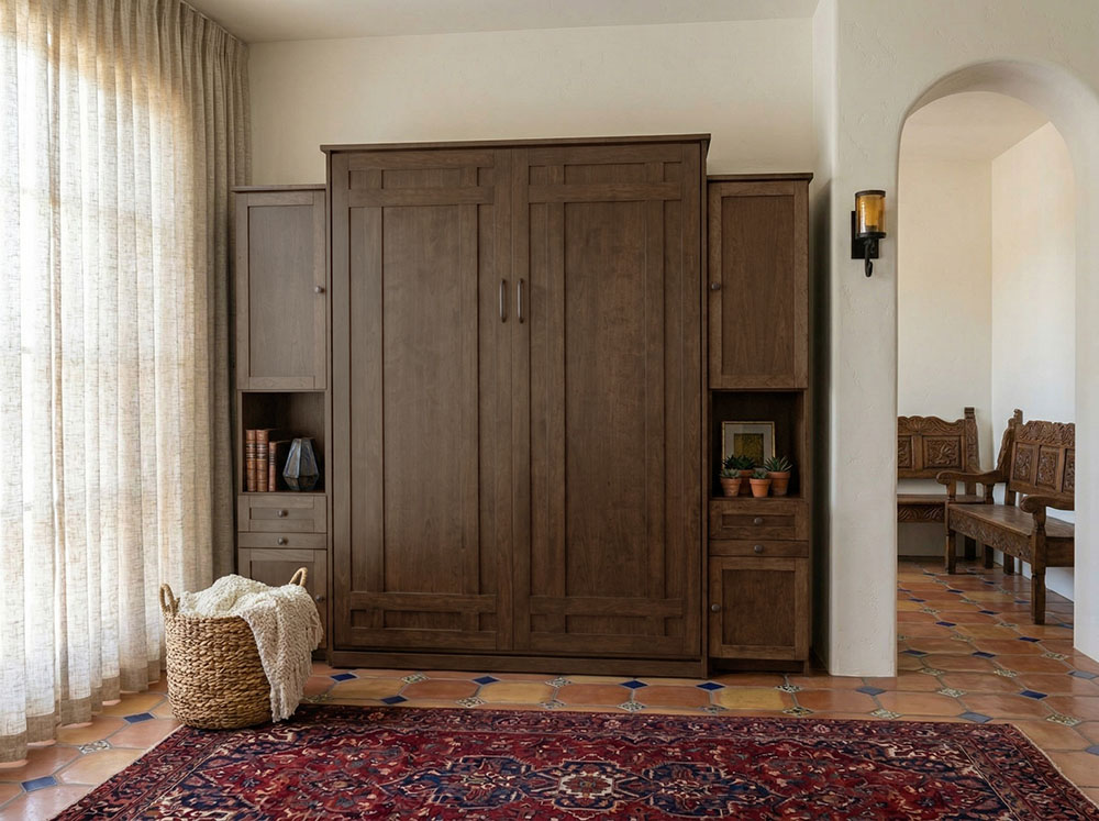 Santa Fe Murphy Bed in Cherry Wood