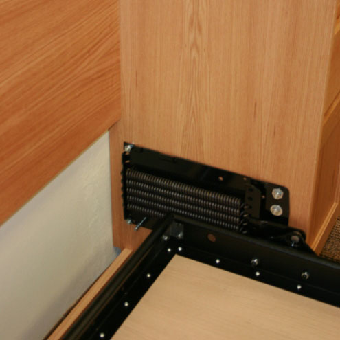 Murphy bed mechanism