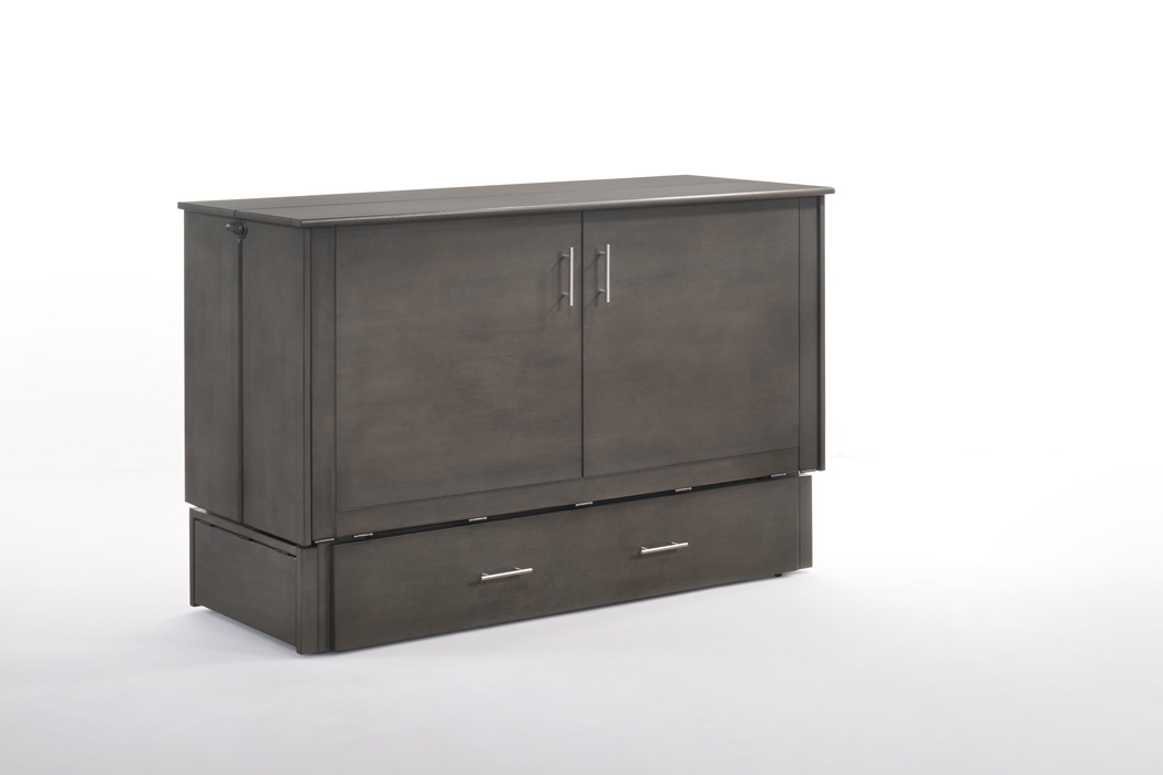 Sagebrush murphy cabinet bed in stonewash