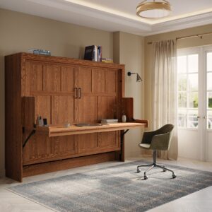 Tahoe Murphy Desk Bed in Oak Wood