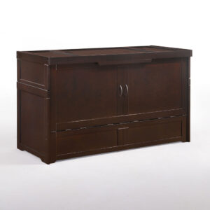 Cube Murphy Cabinet Bed - Dark Chocolate