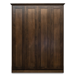 Murphy bed in brown