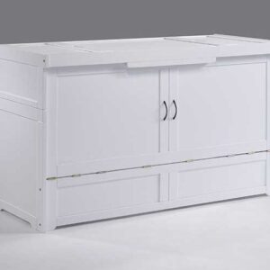 Cube Murphy Cabinet Bed - White