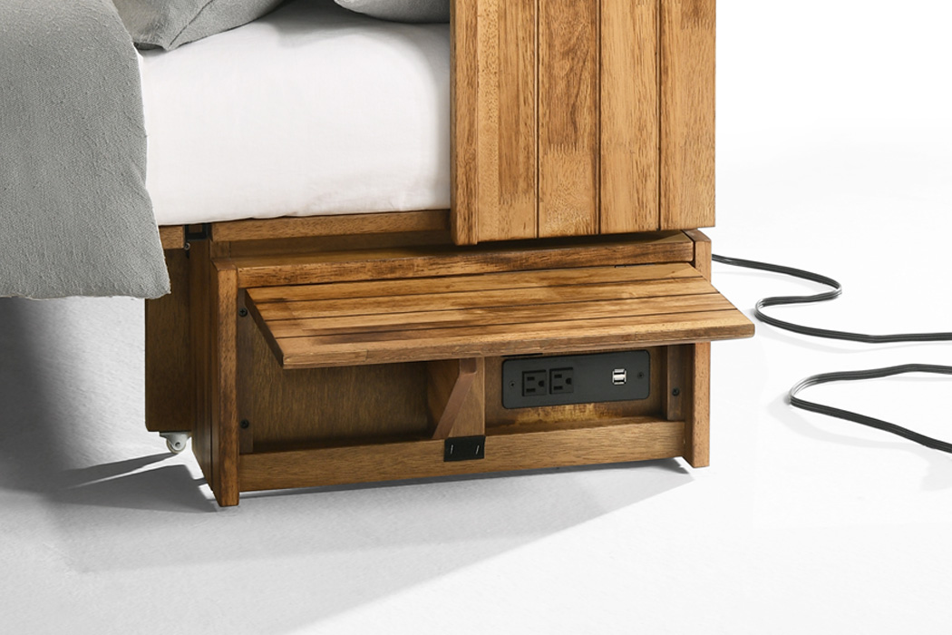 Ranchero Murphy Cabinet Bed in Bakar flip up tray