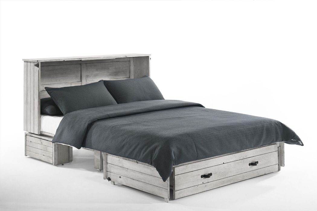 Ranchero Murphy Cabinet Bed vintage white open