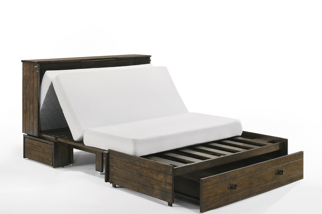 ranchero murphy cabinet bed wildwood brown with bed opening