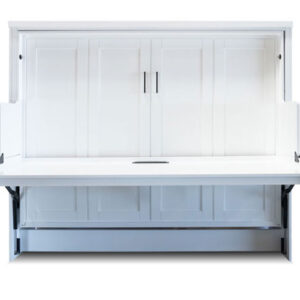 Queen Size White Springfield Murphy Desk Bed Special