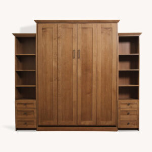 Remington Murphy Bed in Maple wood and english manor finish