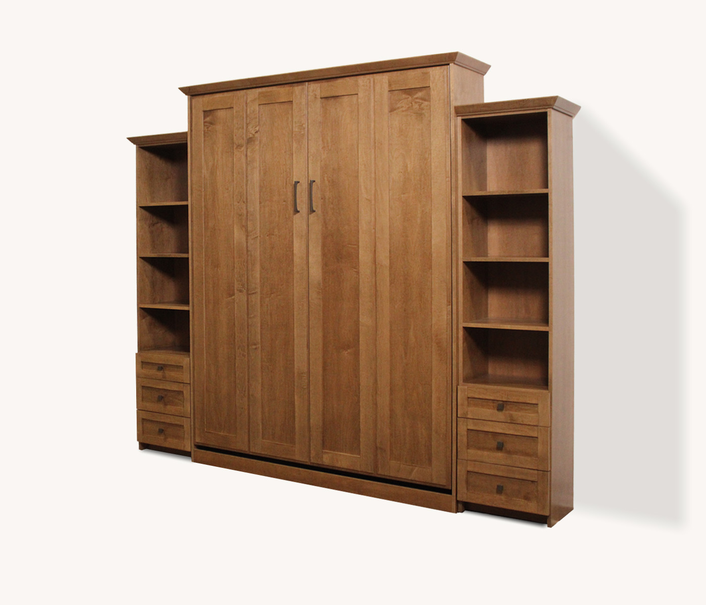 Remington Murphy Bed in Maple wood and english manor finish