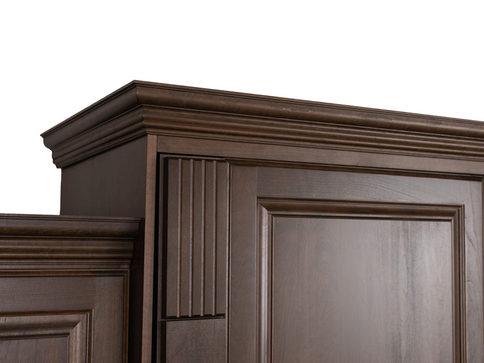 Monticello Real Wood Wall Bed crown molding detail