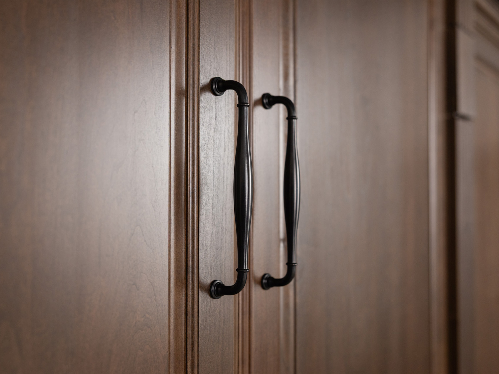 Monticello Real Wood Wall Bed handle detail