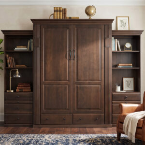 Monticello Real Wood Wall Bed in a beautiful room